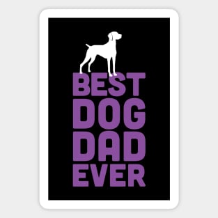 Best Hungarian Vizsla Dog Dad Ever - Purple Dog Lover Gift Magnet